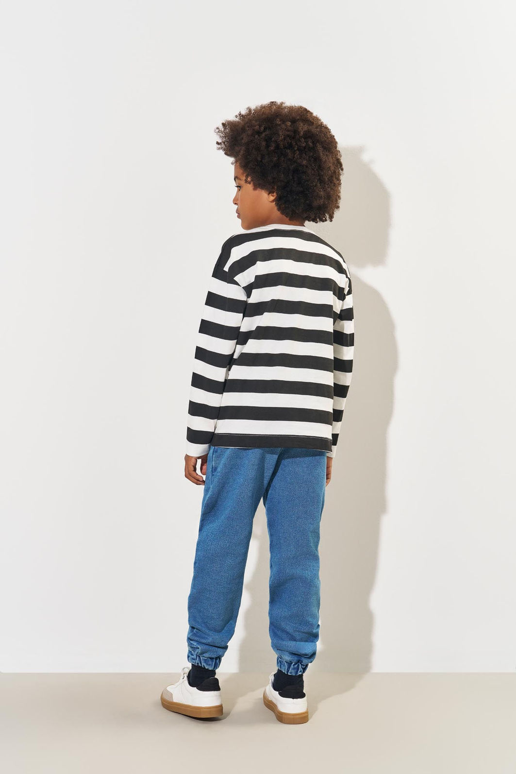 Camiseta Infantil Menino Listrada Natural CTV