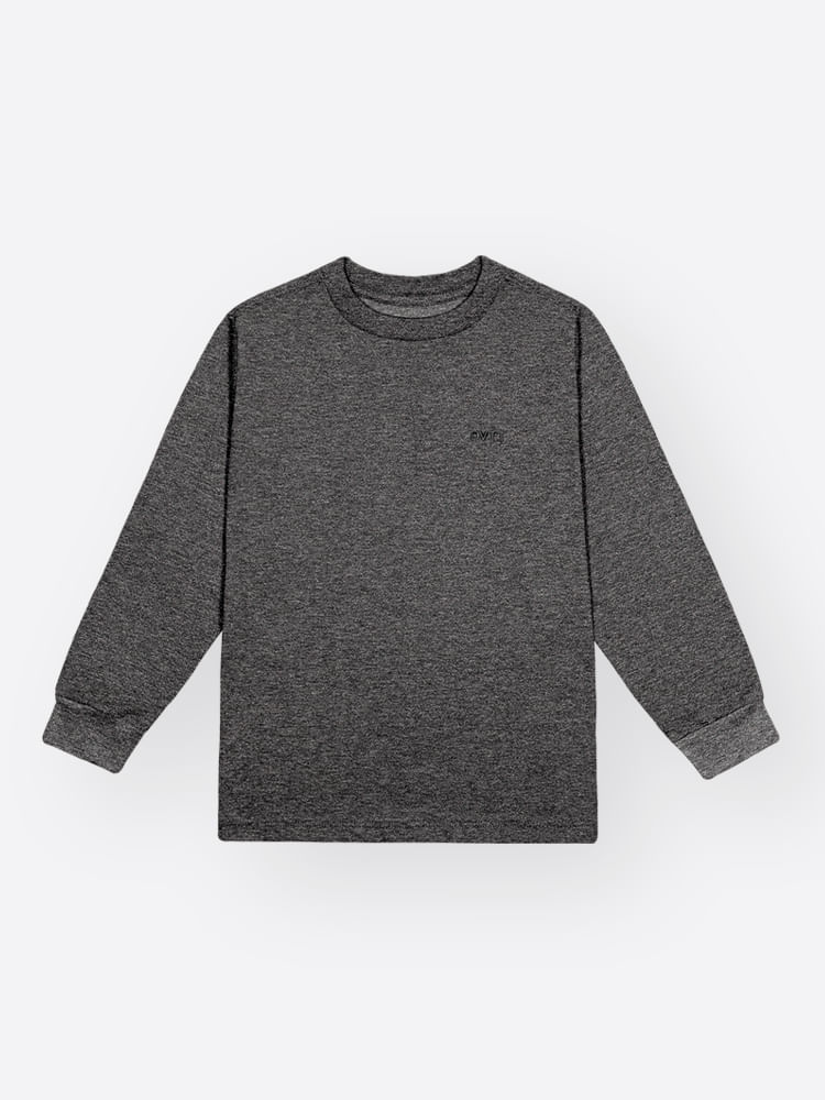 CAMISETA MANGA LONGA MESCLA ESCURO