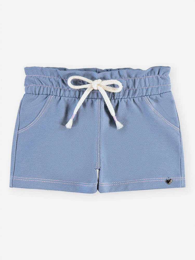Conjunto Bebê Body com Strass e Short Clochard Jeans