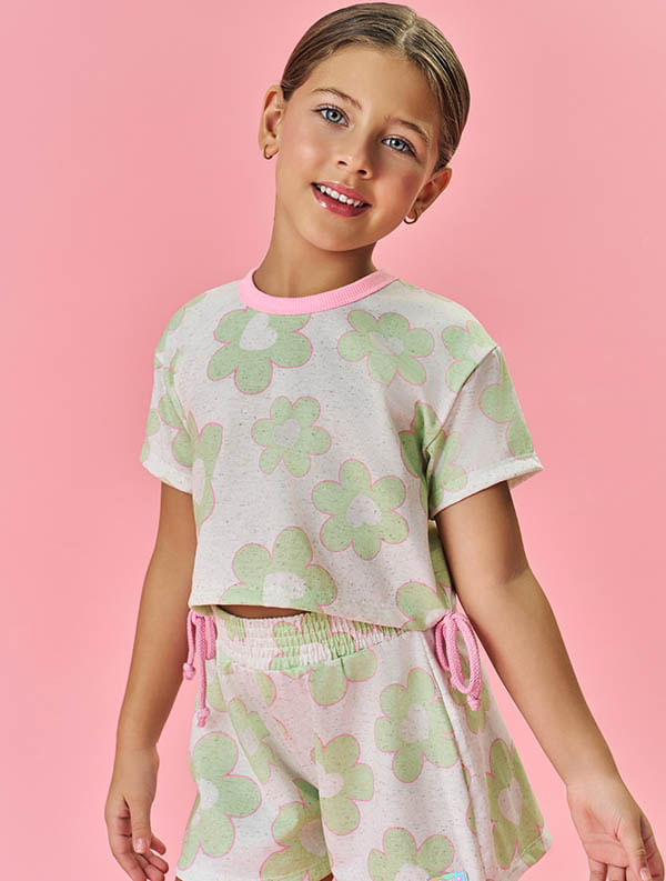 CONJ BLUSA E SHORTS VD PARAD/VD PARADISE