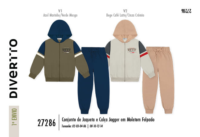 Conjunto Infantil Menino College Leagues Divertto Conjunto Infantil Menino College Leagues Divertto