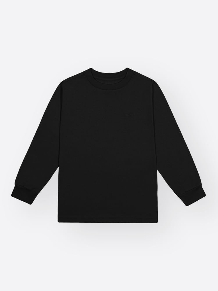 Camiseta Infantil Manga Longa em Meia Malha – Peça Básica para Looks de Inverno Confortáveis
