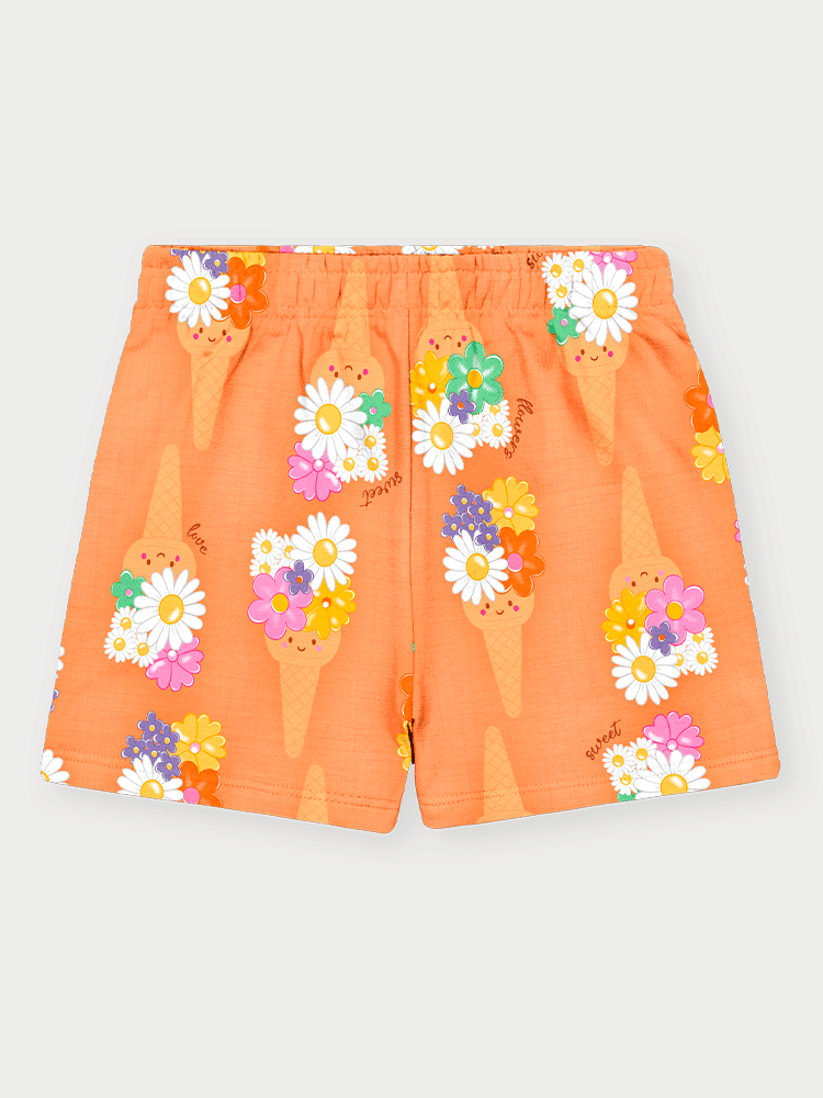 Conjunto Infantil Menina Good Days Laranja Abrange Conjunto Infantil Menina Good Days Laranja Abrange