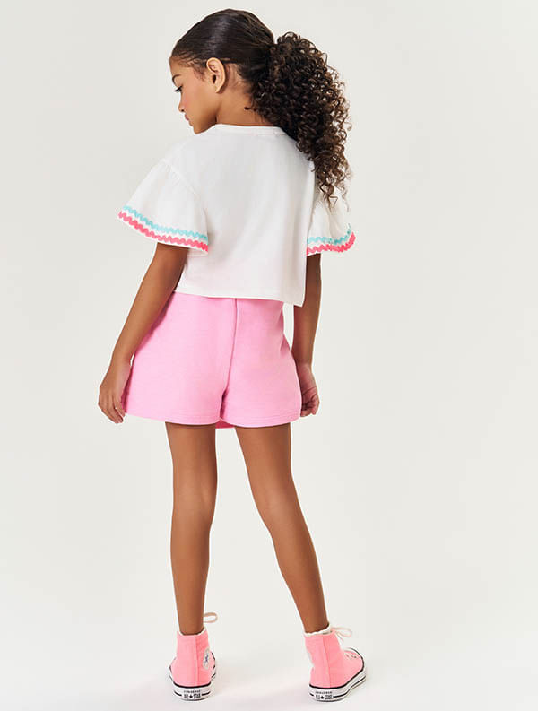 CONJ BLUSA E SHORTS/SAIA NATURAL/LJ NEON LIGH