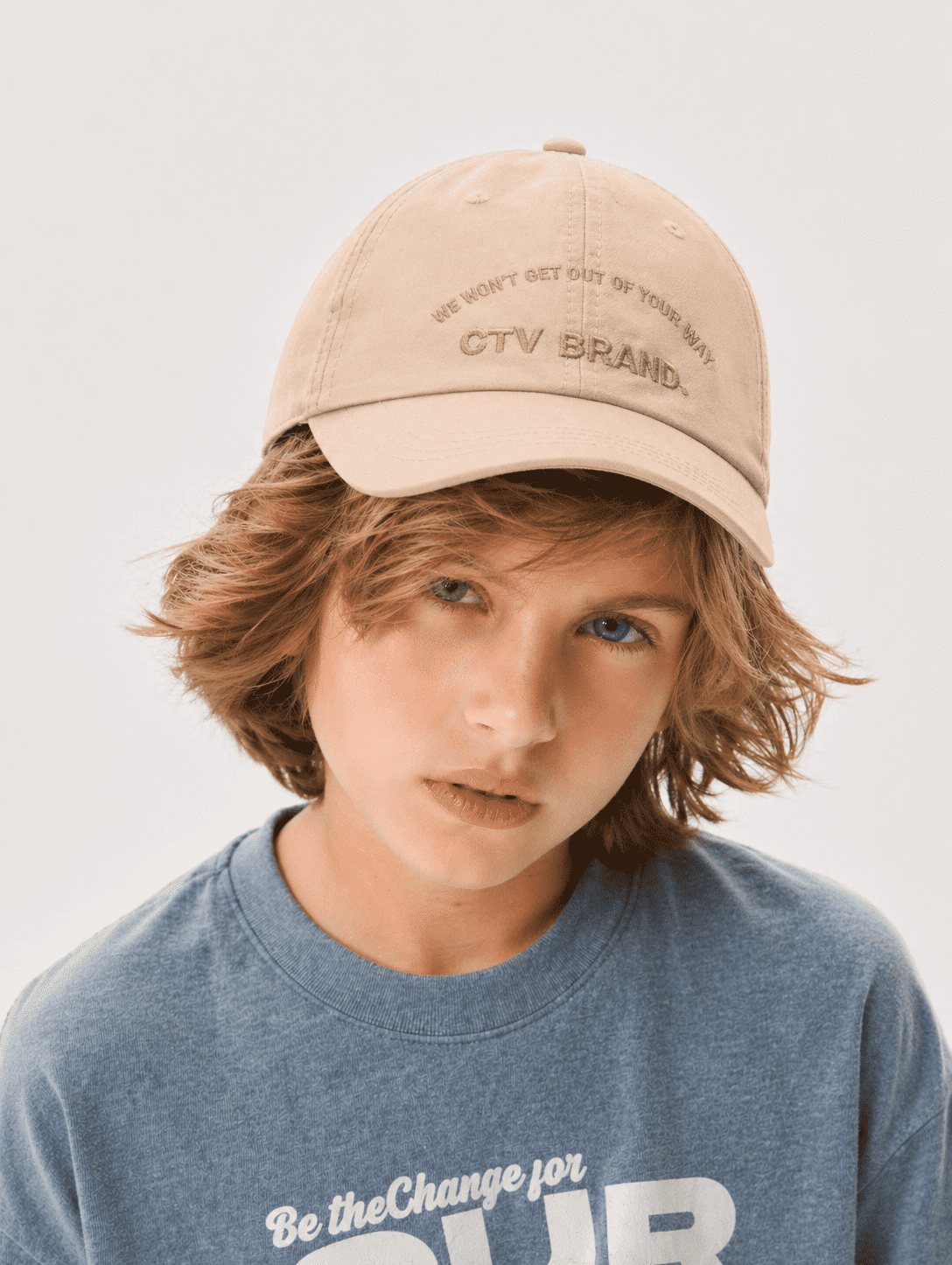 Boné Infantil Menino Ctv Brand Bege CTV