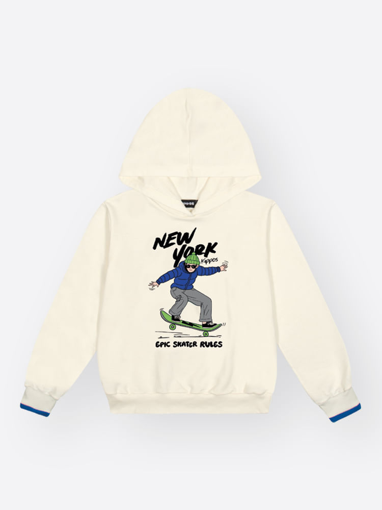 Conjunto Moletom Infantil Menino New York Skater Kippos