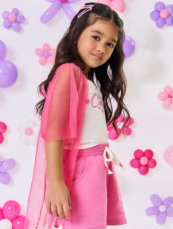 CONJ BLUSA, SHORTS E KIMONO NAT/RS CINTI/RS CONF