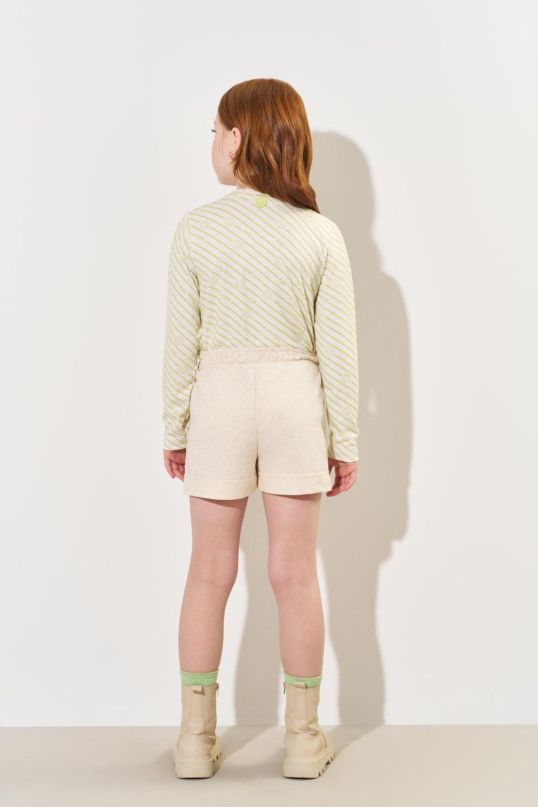 Short Infantil Menina Be You, Be Good Off White CTV Short Infantil Menina Be You, Be Good Off White CTV