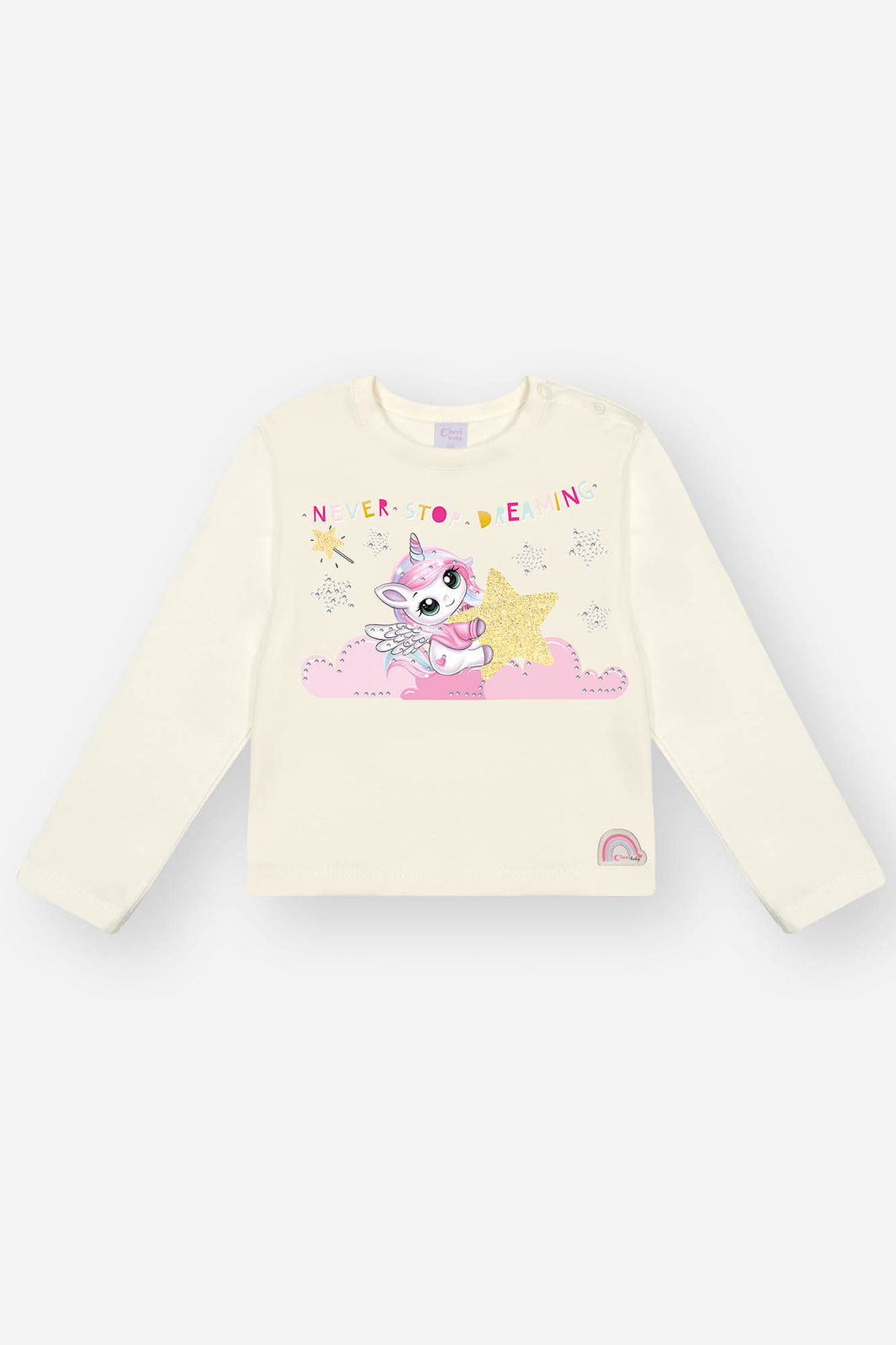 Conjunto Bebê Menina Unicórnio Rosa Mundo Cinti