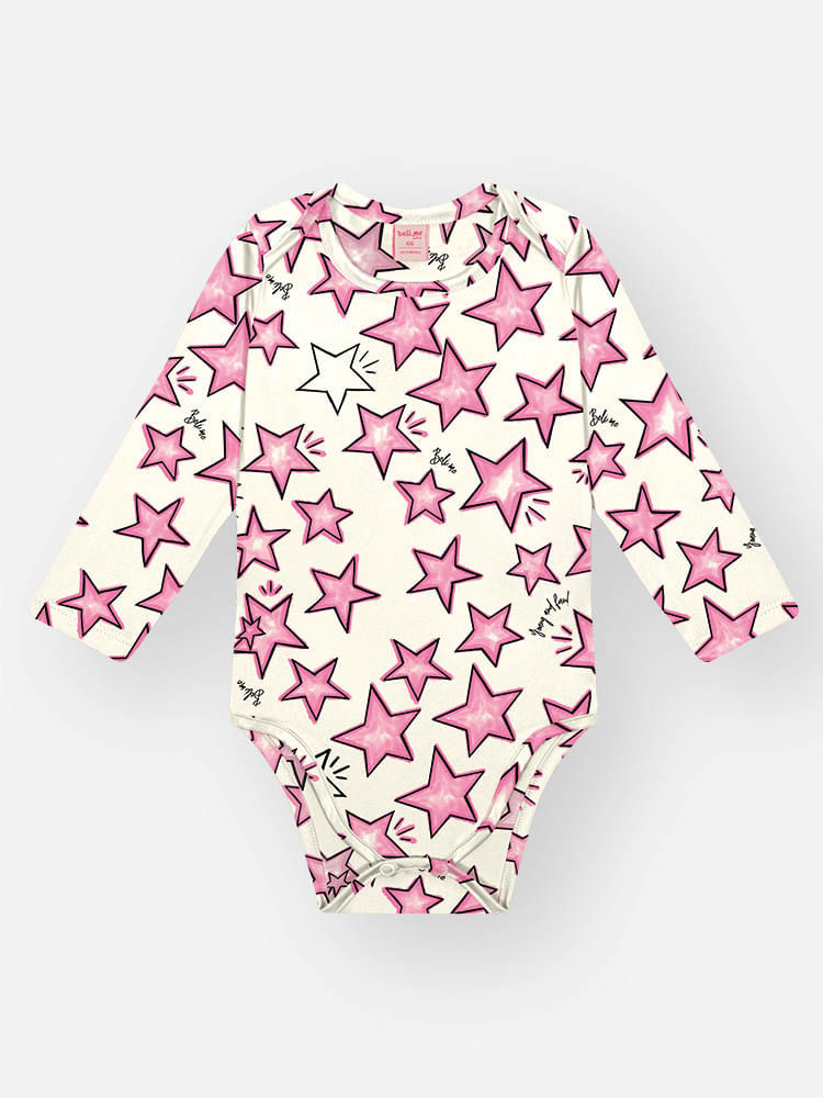Body Bebê Inverno Térmico Estampado Suave e Quentinho
