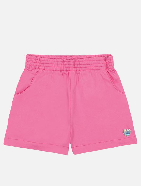 Conjunto Infantil Menina Tutti-Frutti Blusa; Short E Bucket Rosa Mundo Cinti