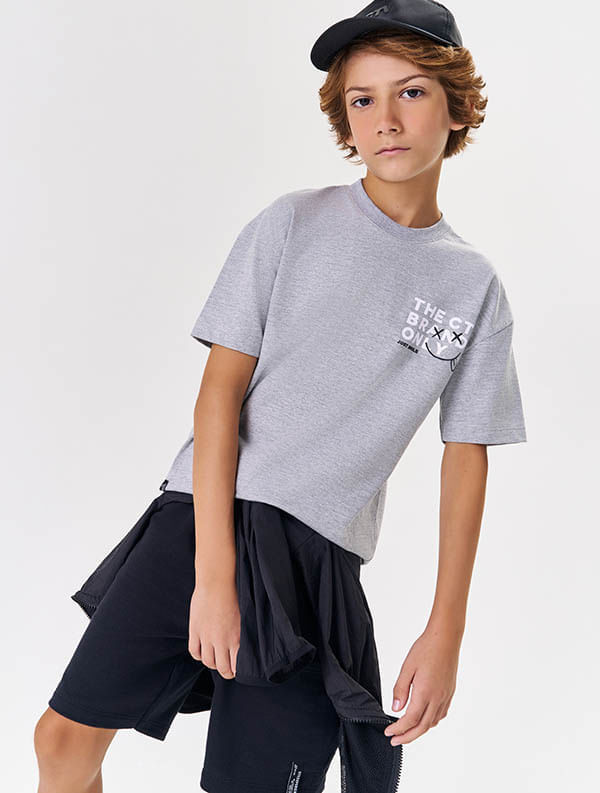 Camiseta Infantil Menino The Ctv Brand Only Mescla CTV