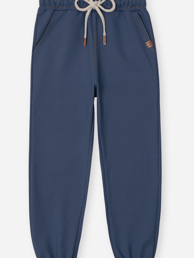 Calça Jogger Infantil Menino em Molecotton Marinho