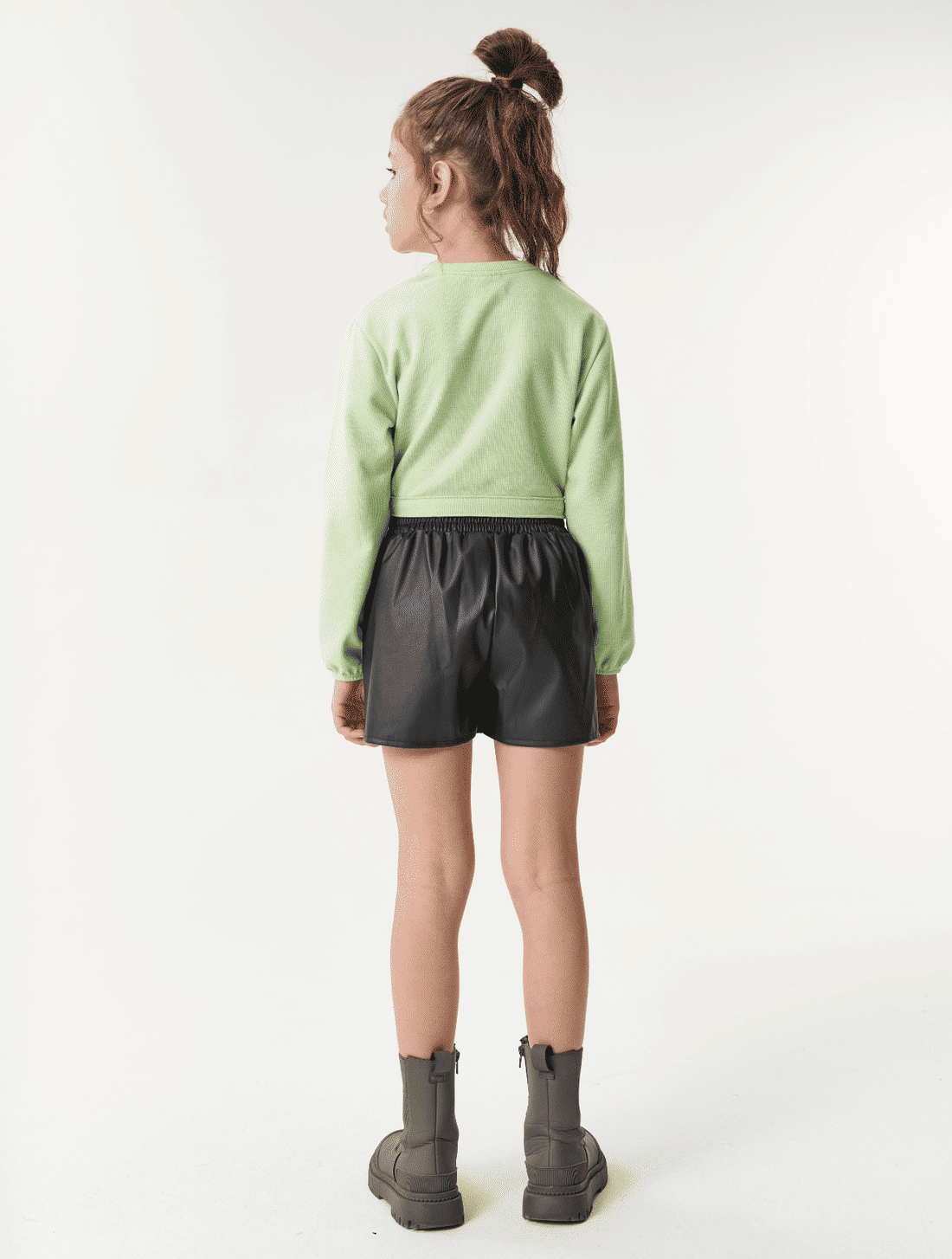 CONJ BLUSA ML E SHORTS/SAIA VD PARADISE/PRETO