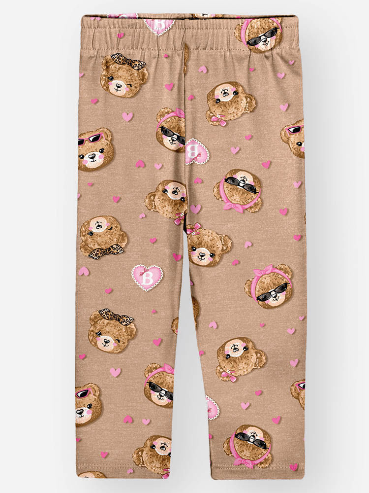 Calça Legging em Thermo Skin Bebê Menina Cute Print Beli.me