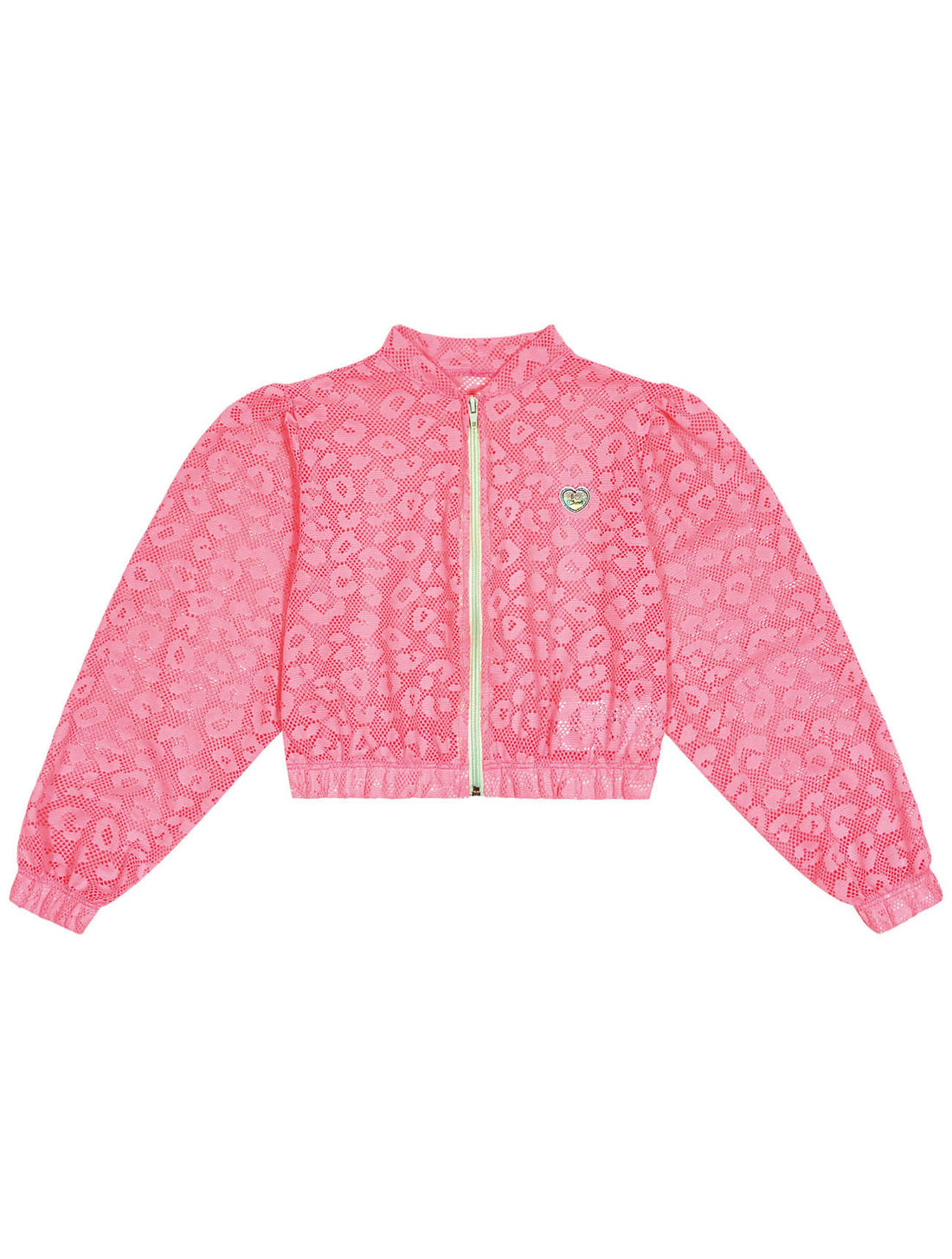 Conjunto Infantil Menina Blusa; Short E Corta Vento Strawberry Natural; Rosa E Verde Cinti