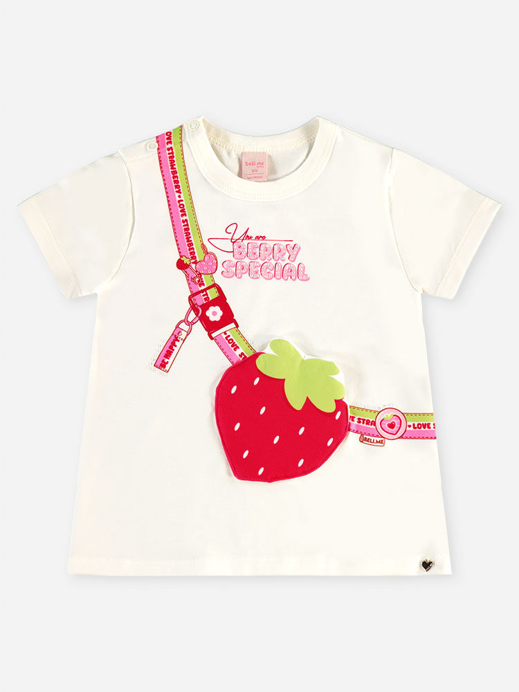 Conjunto Bebê Moranguinho com Blusa Alongada e Legging Conjunto Bebê Moranguinho com Blusa Alongada e Legging