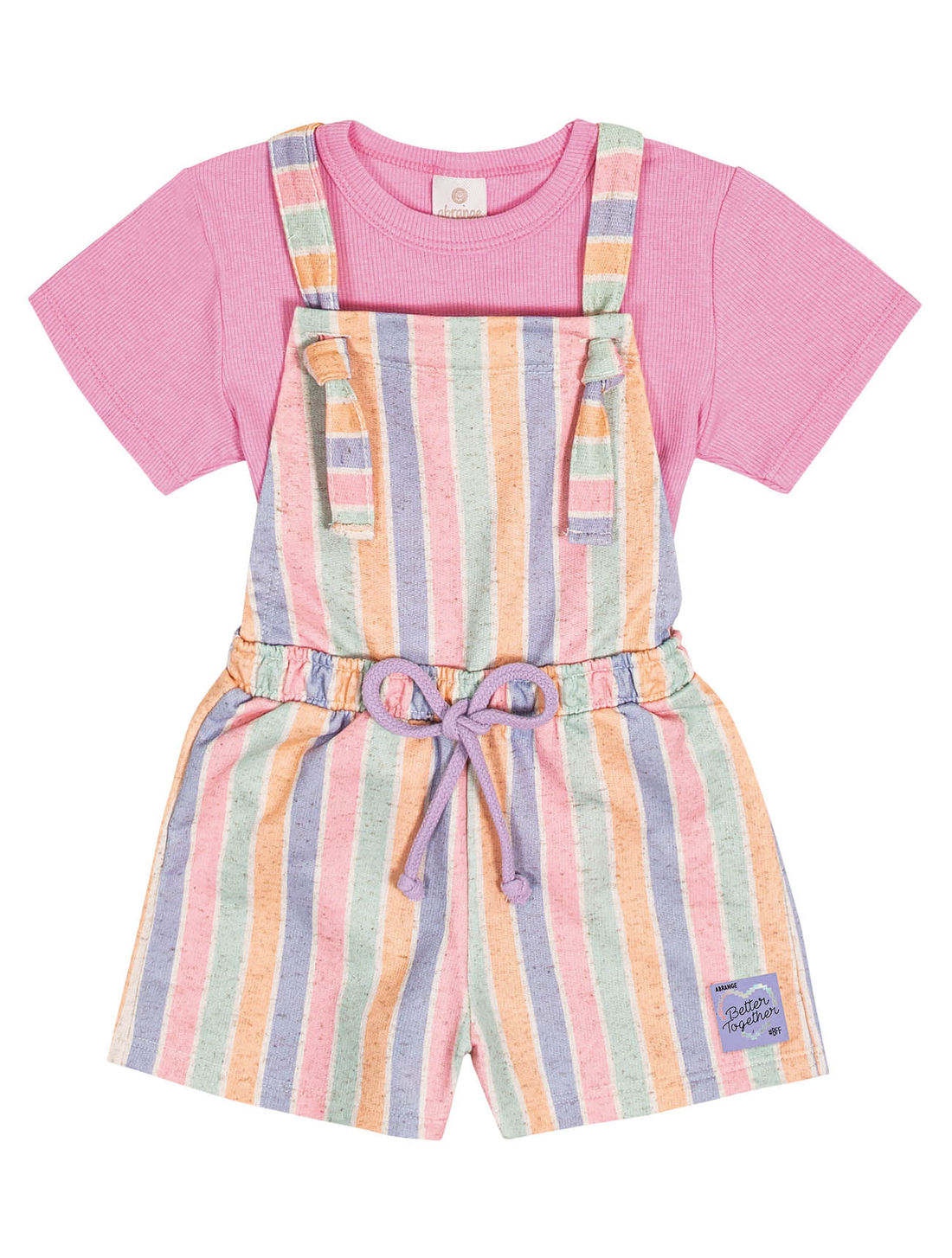 CONJ BLUSA E JARDINEIRA RS BARBIE/RS BARBIE