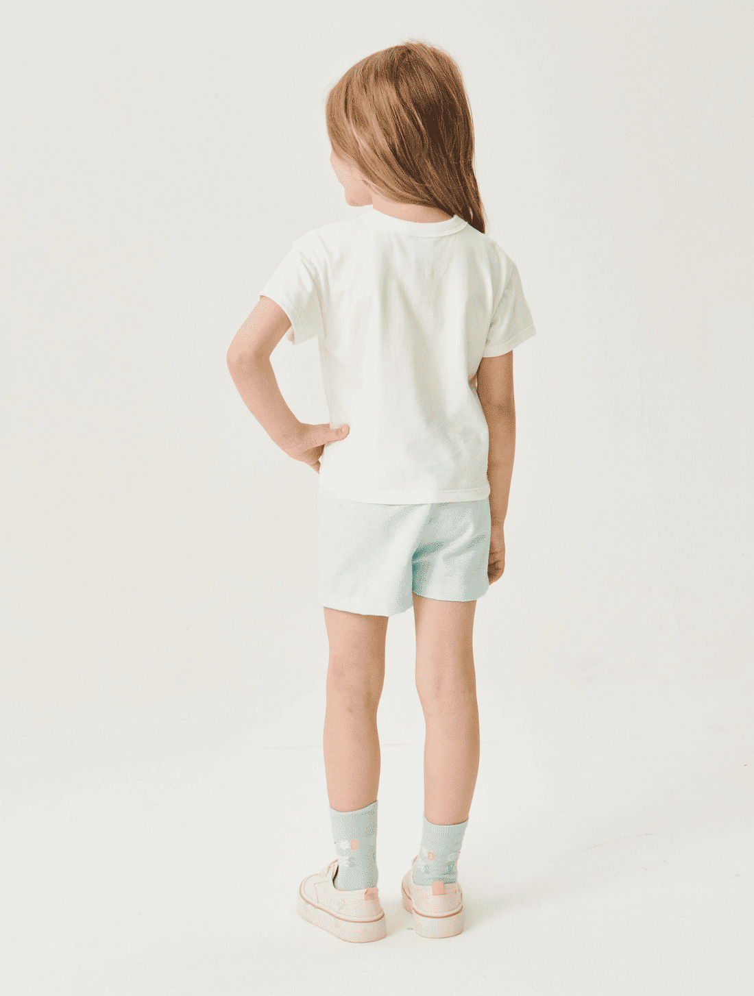 CONJ BLUSA E SHORTS NATURAL/VD MENTOL