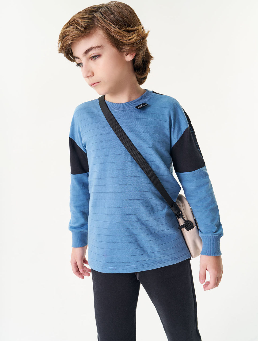 CAMISETA MANGA LONGA AZ OXIGENIO/PRETO