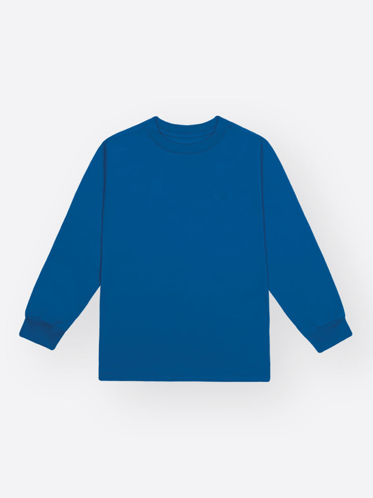 Camiseta Infantil Manga Longa em Meia Malha – Peça Básica para Looks de Inverno Confortáveis