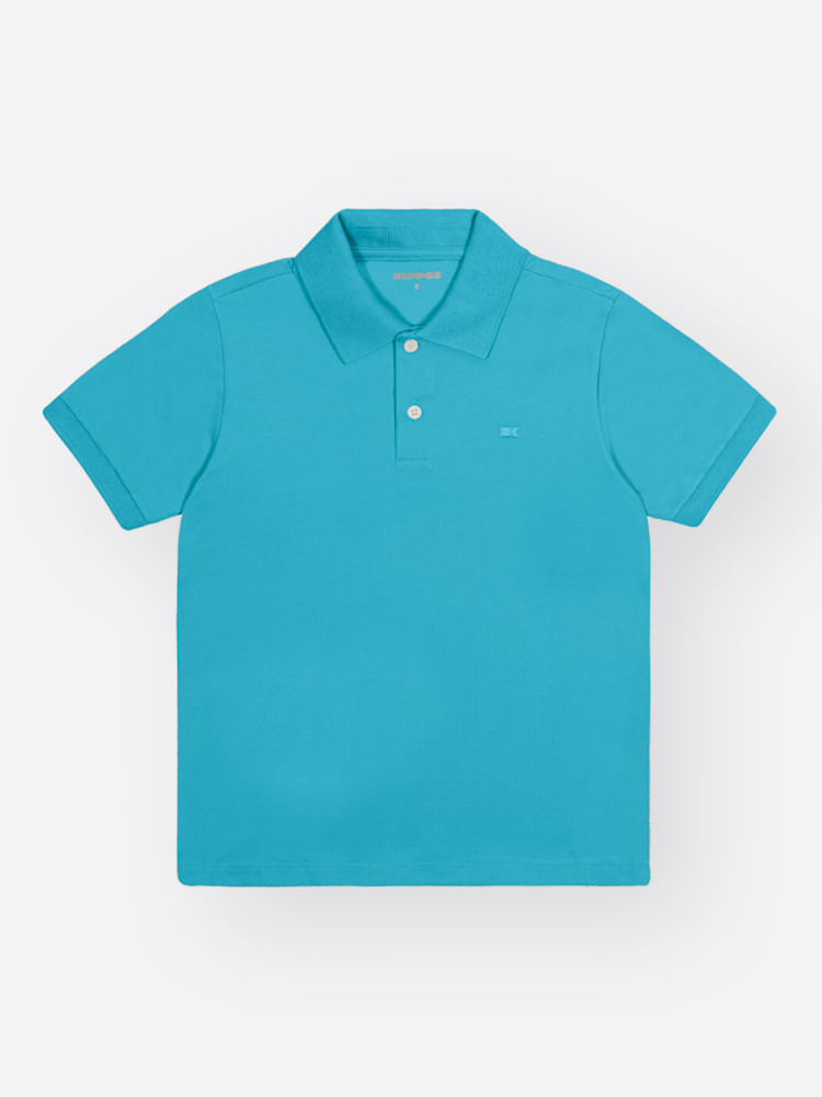 Camisa Polo Infantil em Piquet com Elastano – Look Clássico Confortável para Todas as Estações