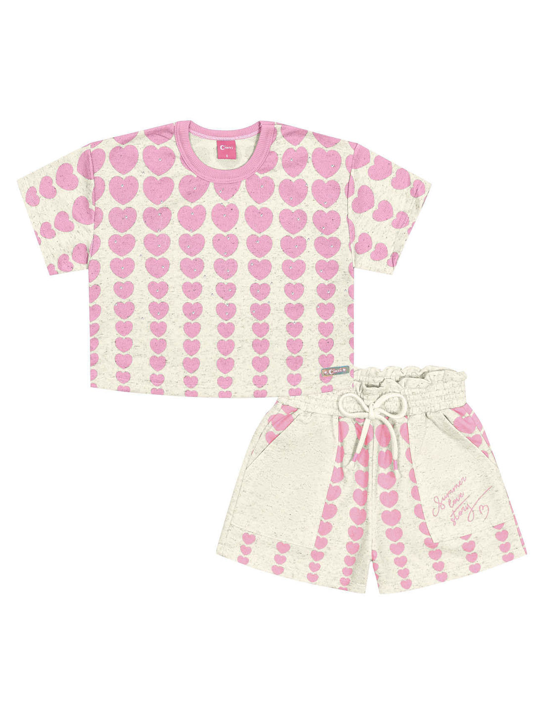 CONJ BLUSA E SHORTS RS BARBIE/RS BARBIE
