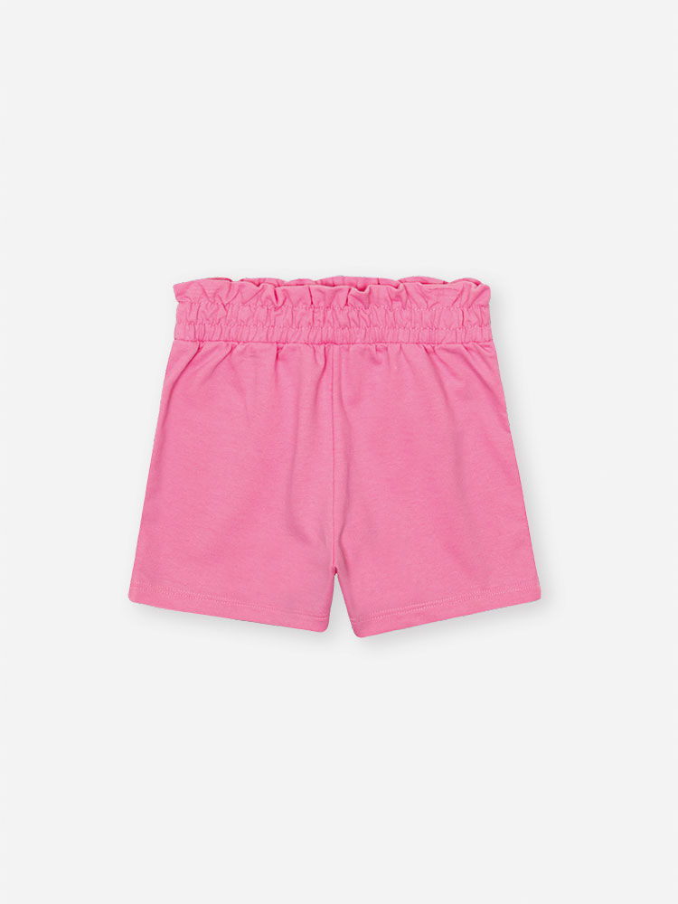 Conjunto Infantil com Top e Shorts em Moletinho com Kimono em Tule – Look Menina Verão de Cachorrinh NATURAL/RS CONFETE