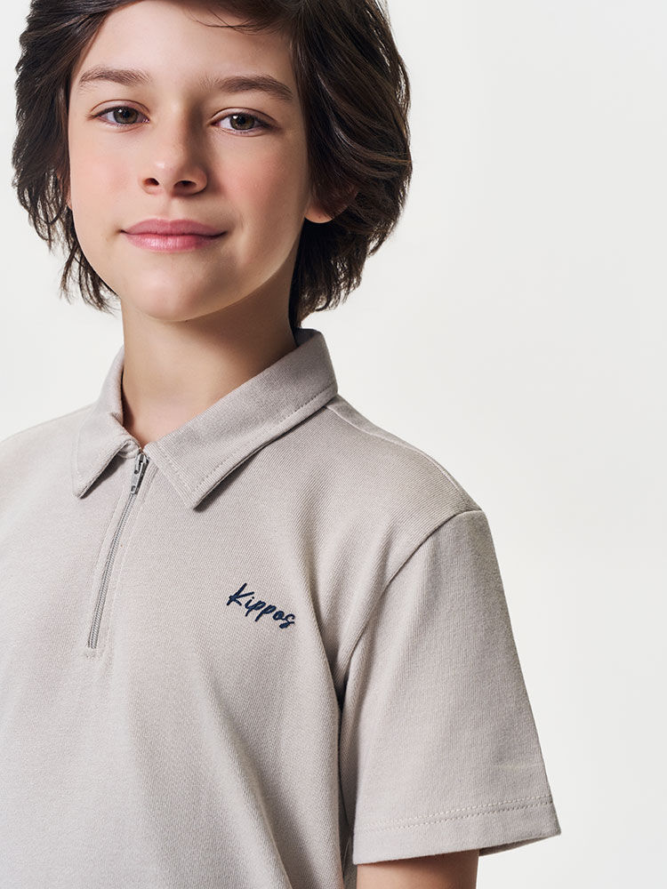 Conjunto Menino Camisa Polo Kippos e Bermuda Marinho Conjunto Menino Camisa Polo Kippos e Bermuda Marinho