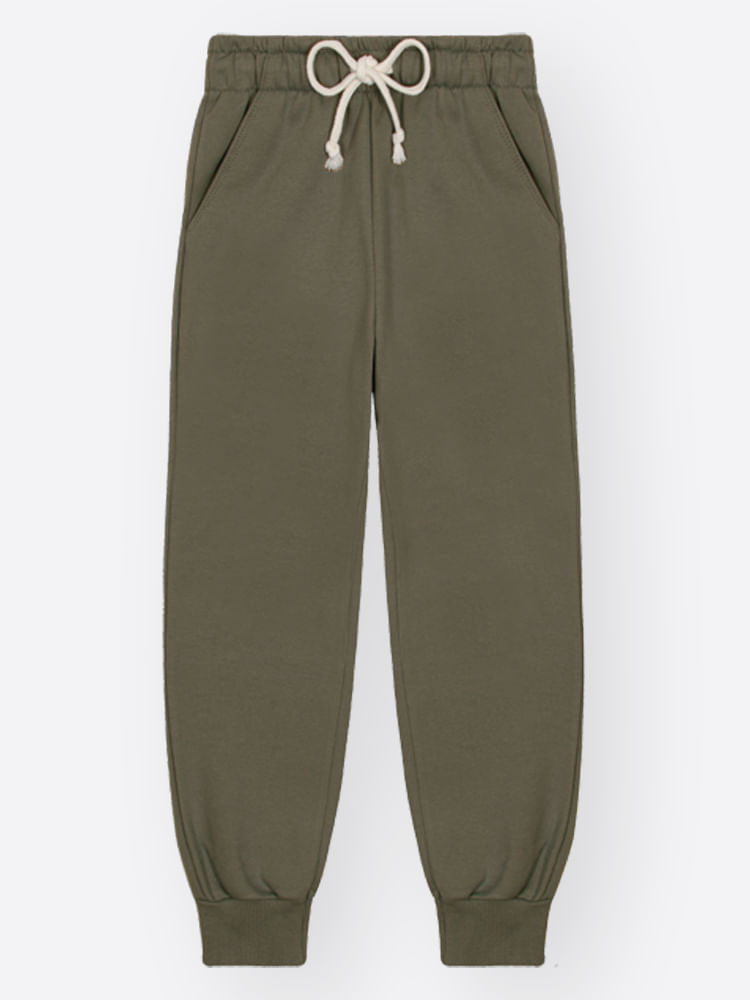 Calça Jogger Infantil em Moletom Felpado – Peça Quentinha para Look de Inverno Confortável