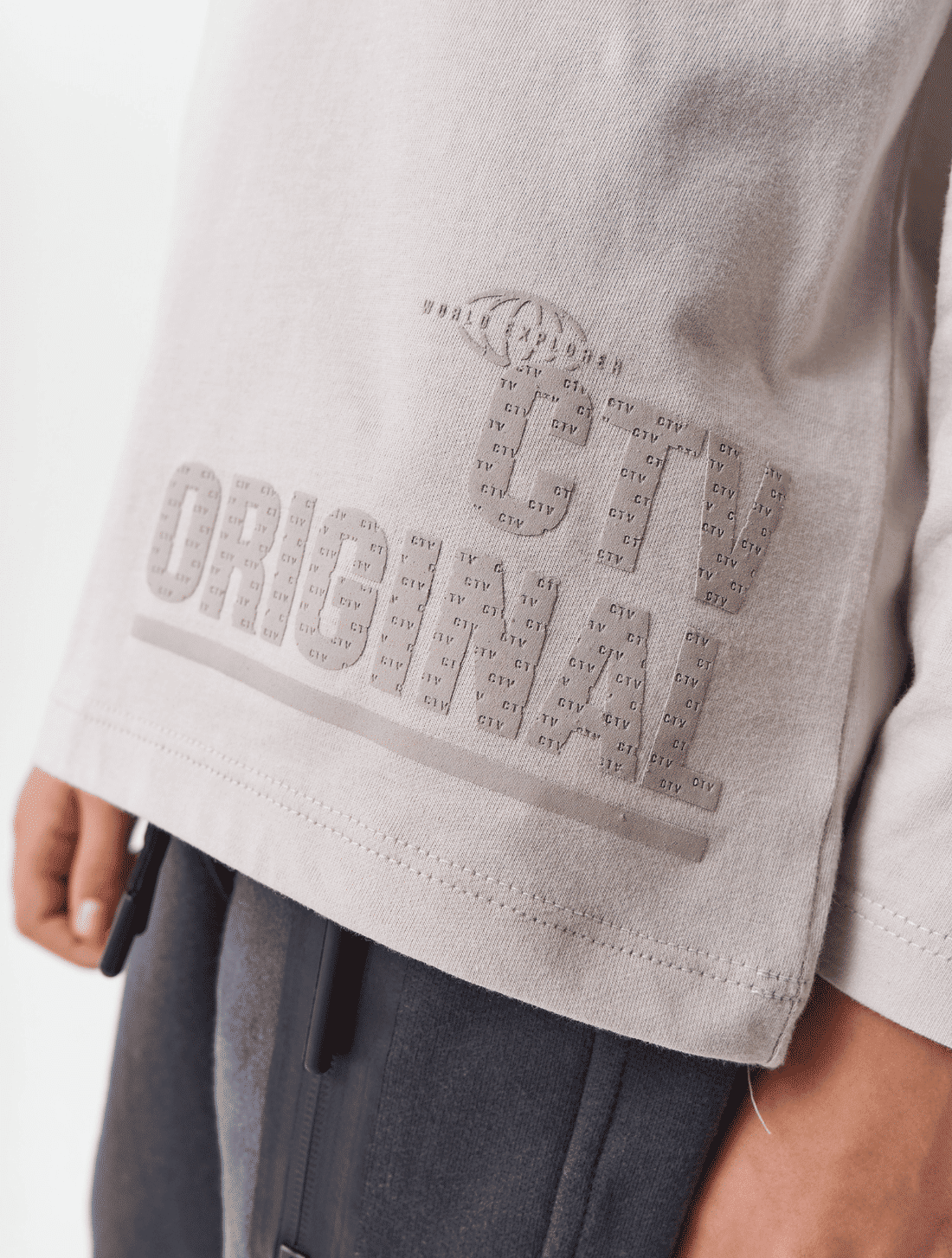 Camiseta Recorte Cinza CTV
