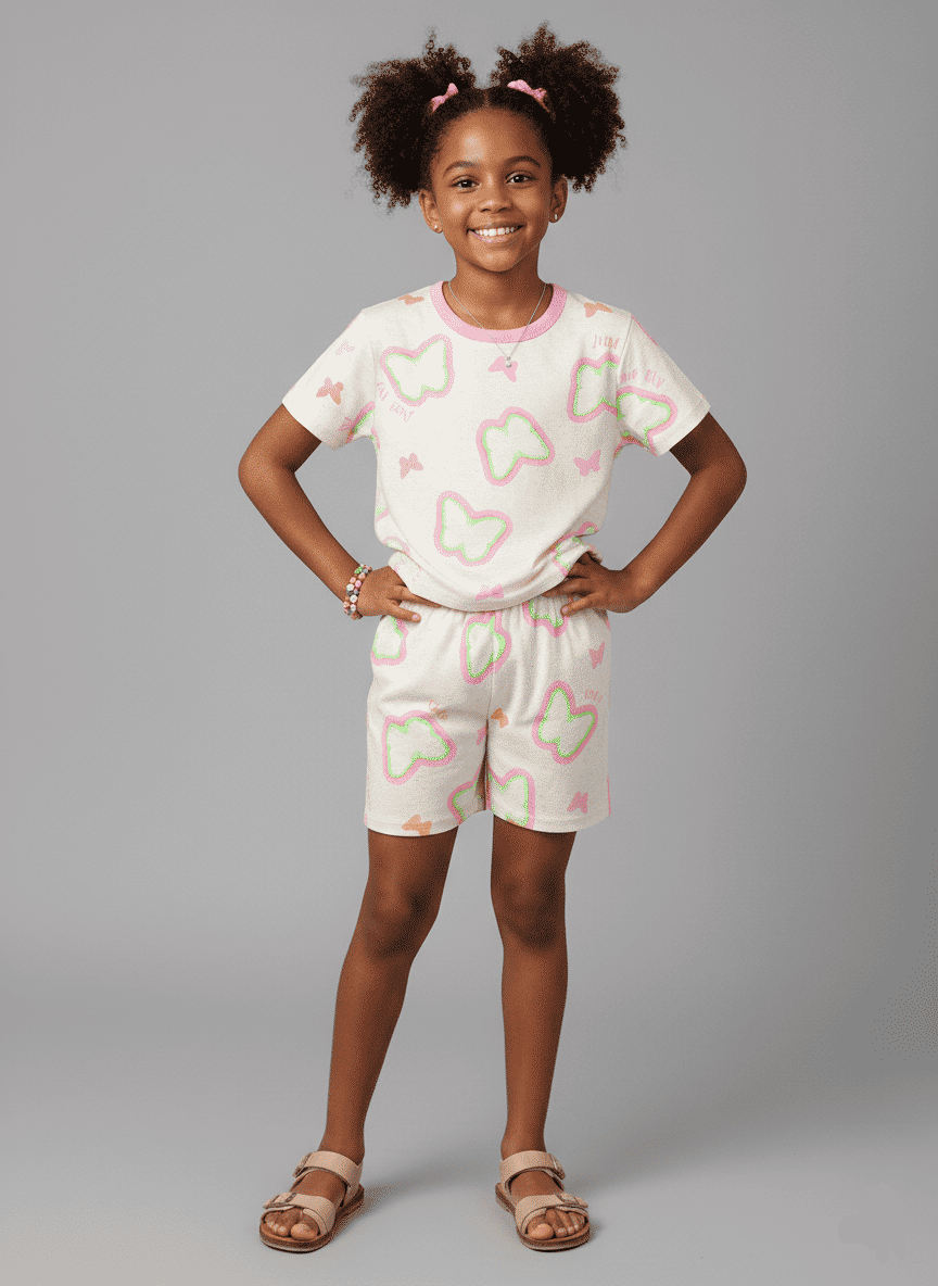 CONJ BLUSA E SHORTS RS BARBIE/RS BARBIE