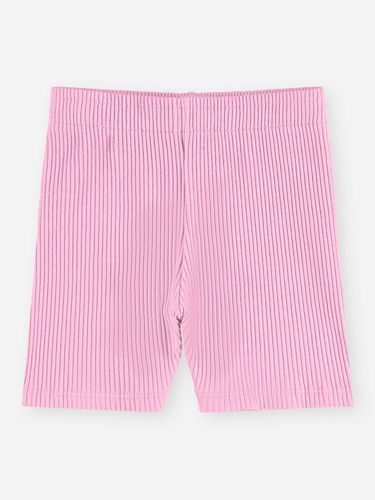Conjunto Bebê Blusa Bordada Sorvetes e Ciclista Rosa Canelada