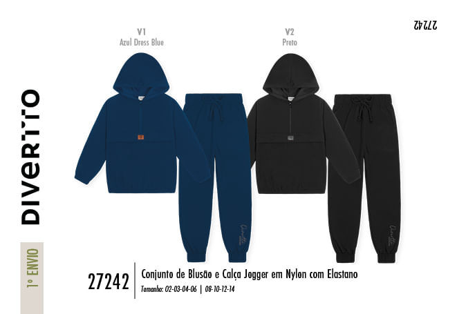 Conjunto Infantil Menino Recorte Frontal Divertto