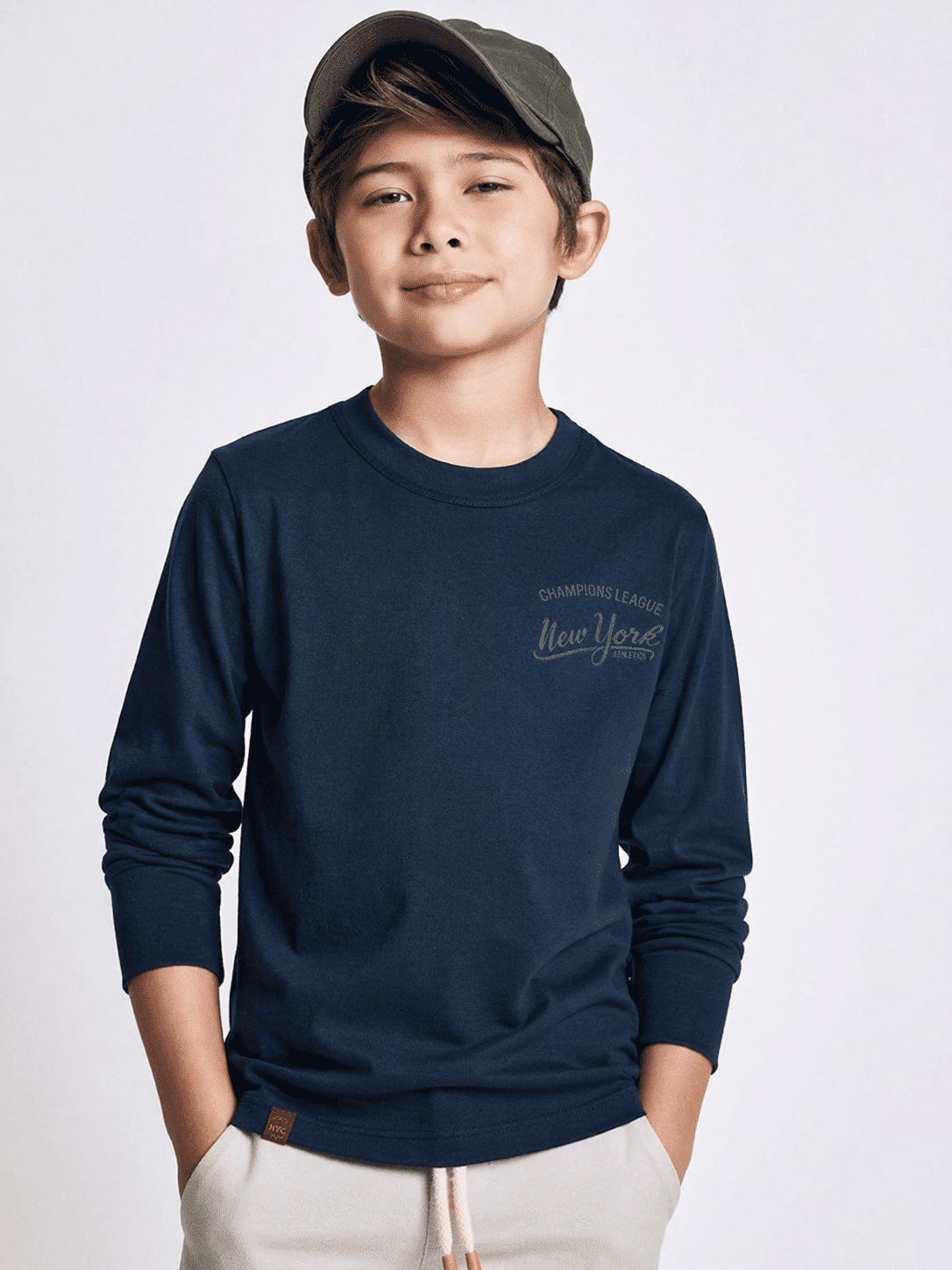 Camiseta Infantil Menino New York Divertto AZUL MARINHO