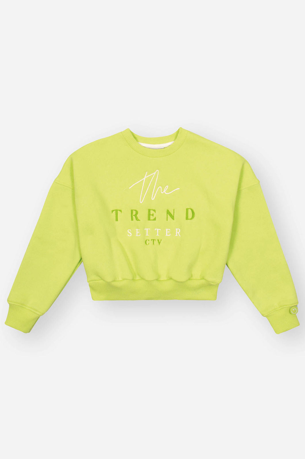 Conjunto Infantil Menina Trend Bordado Verde CTV