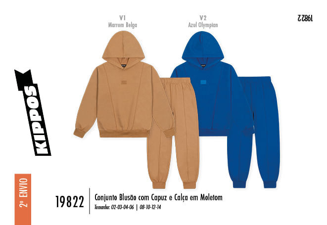 Conjunto em Moletom Infantil Menino Linear Comfort Kippos