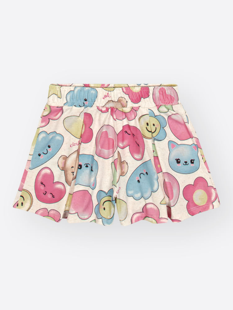Conjunto Menina Jardim de Sorrisos Mundo Cinti