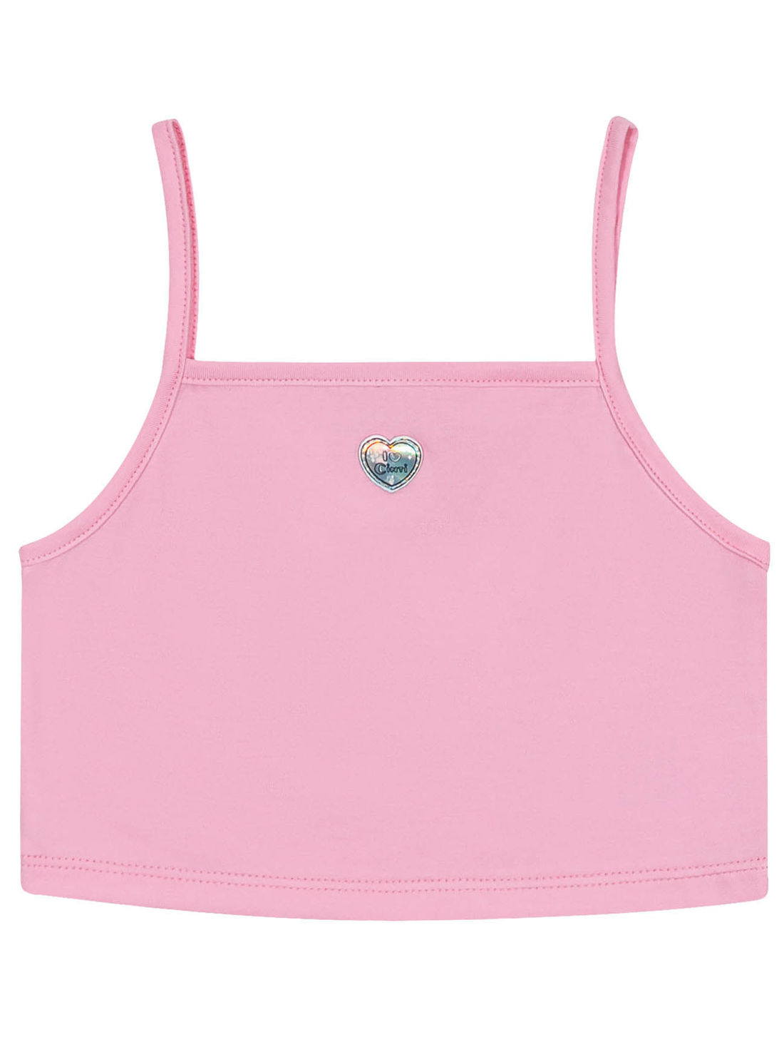 Conjunto Infantil Menina Blusa Cropped, Short E Camisa Total Print Rosa Cinti