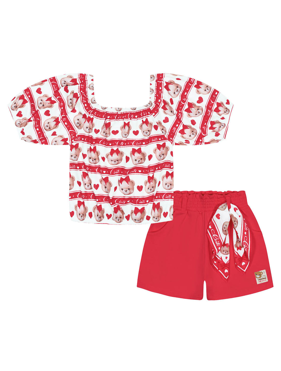 CONJ BLUSA E SHORTS RS CHEER/RS CHEER