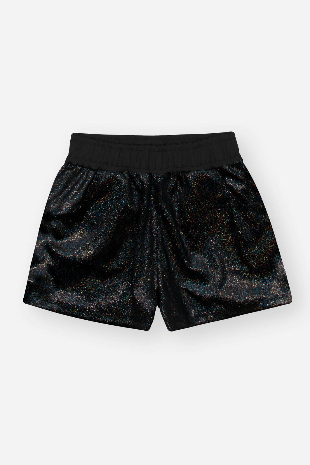 Conjunto Infantil Menina Blusão E Short Brilho Preto Mundo Cinti