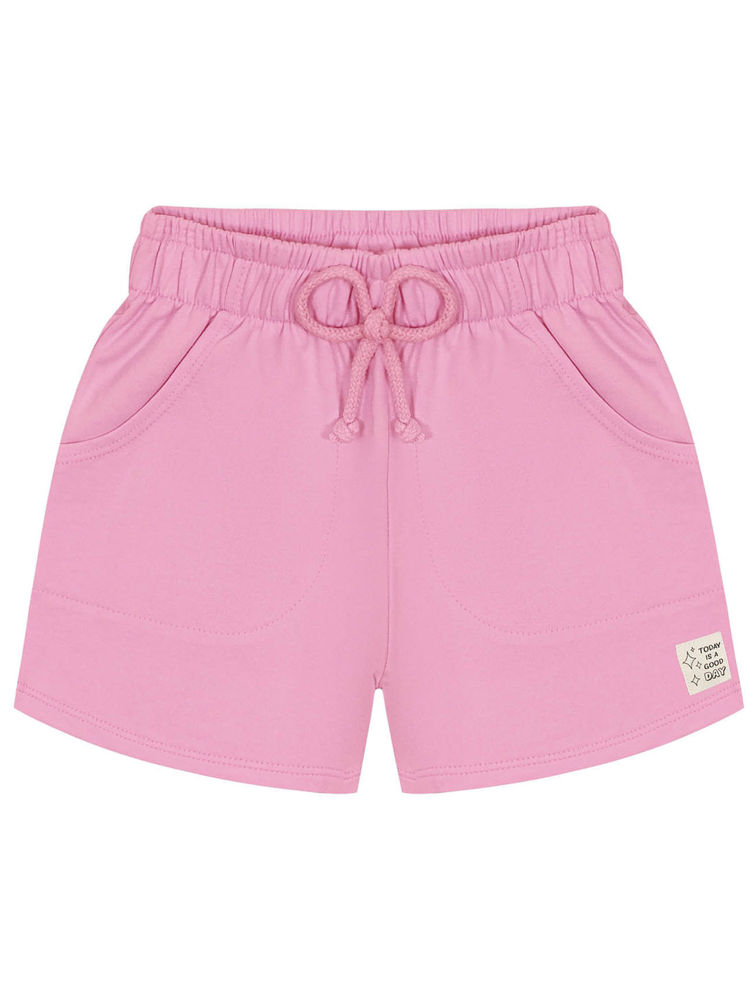 Short Básico Infantil Menina Rosa Cinti