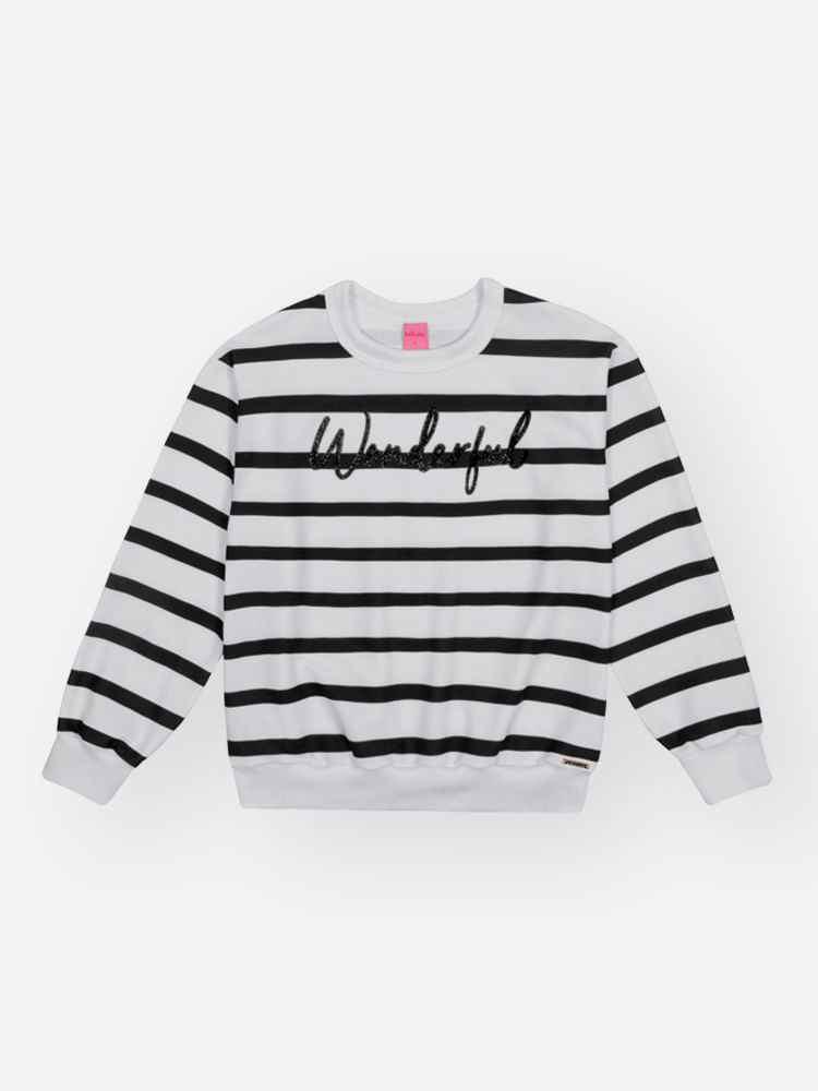 Conjunto Listrado Infantil Menina Wonderful Beli.me