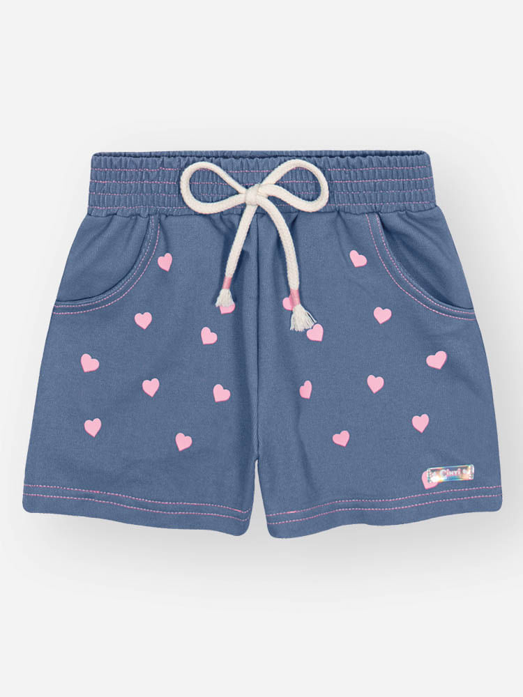Short Infantil Menina Corações com Cheirinho Mundo Cinti Short Infantil Menina Corações com Cheirinho Mundo Cinti