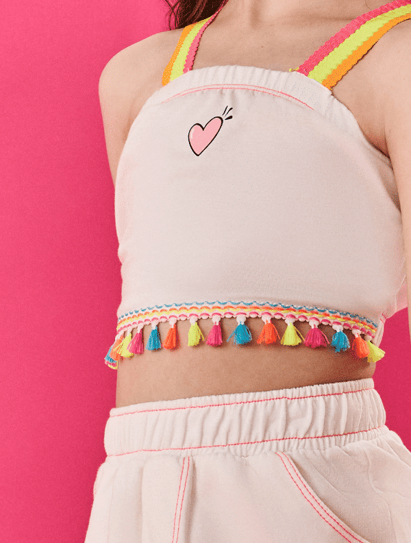 CONJ BLUSA E SHORTS/SAIA NATURAL/NATURAL