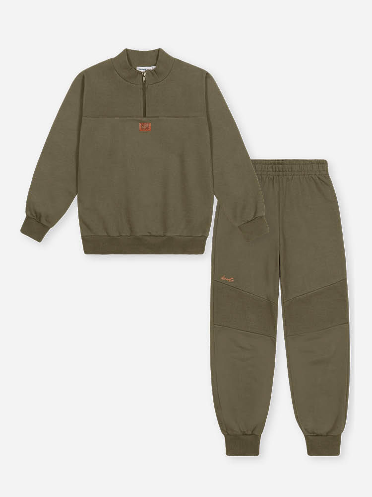 Conjunto Infantil Moletom Felpado Básico – Look de Inverno Quentinho e Confortável para o Dia a Dia