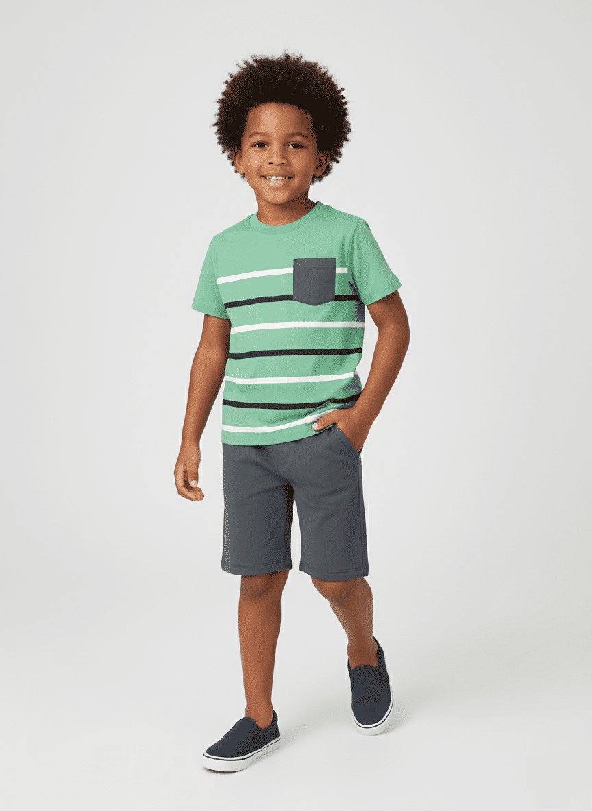 CONJ CAMISETA E BERMUDA VD AFETO/CZ CHUMB S