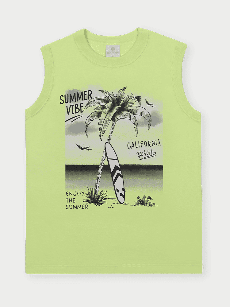 CONJ REGATA E BERMUDA VD FLUOR GREE/SILVER