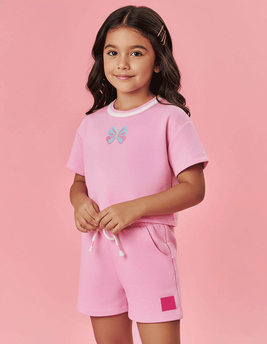CONJ BLUSA E SHORTS RS BARBIE/RS BARBIE