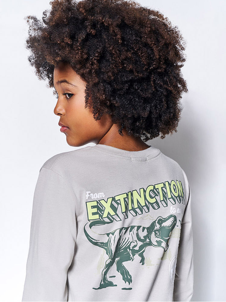 Camiseta Jurassic World Infantil Menino Isla Nublar Kippos
